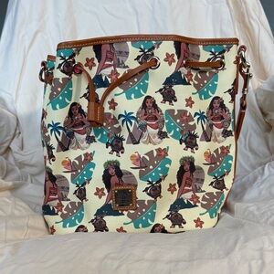 Dooney & Bourke Island Print Shoulder Bag - Cream and Brown